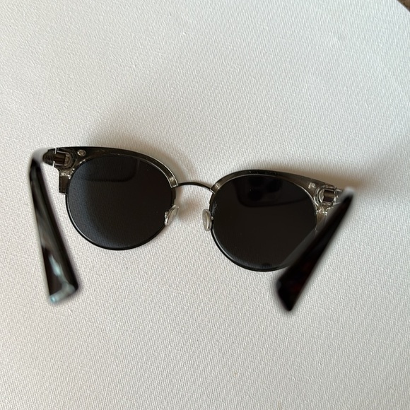 CHRISTIAN Dior Diorama Mini Round Cat Eye
Black Dark Gray Lens NEW - Picture 14 of 16